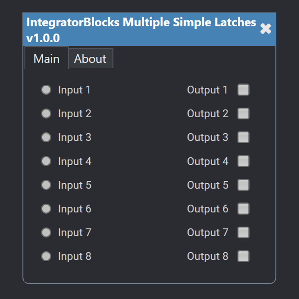 Q-SYS Multiple Simple Latches Plugin