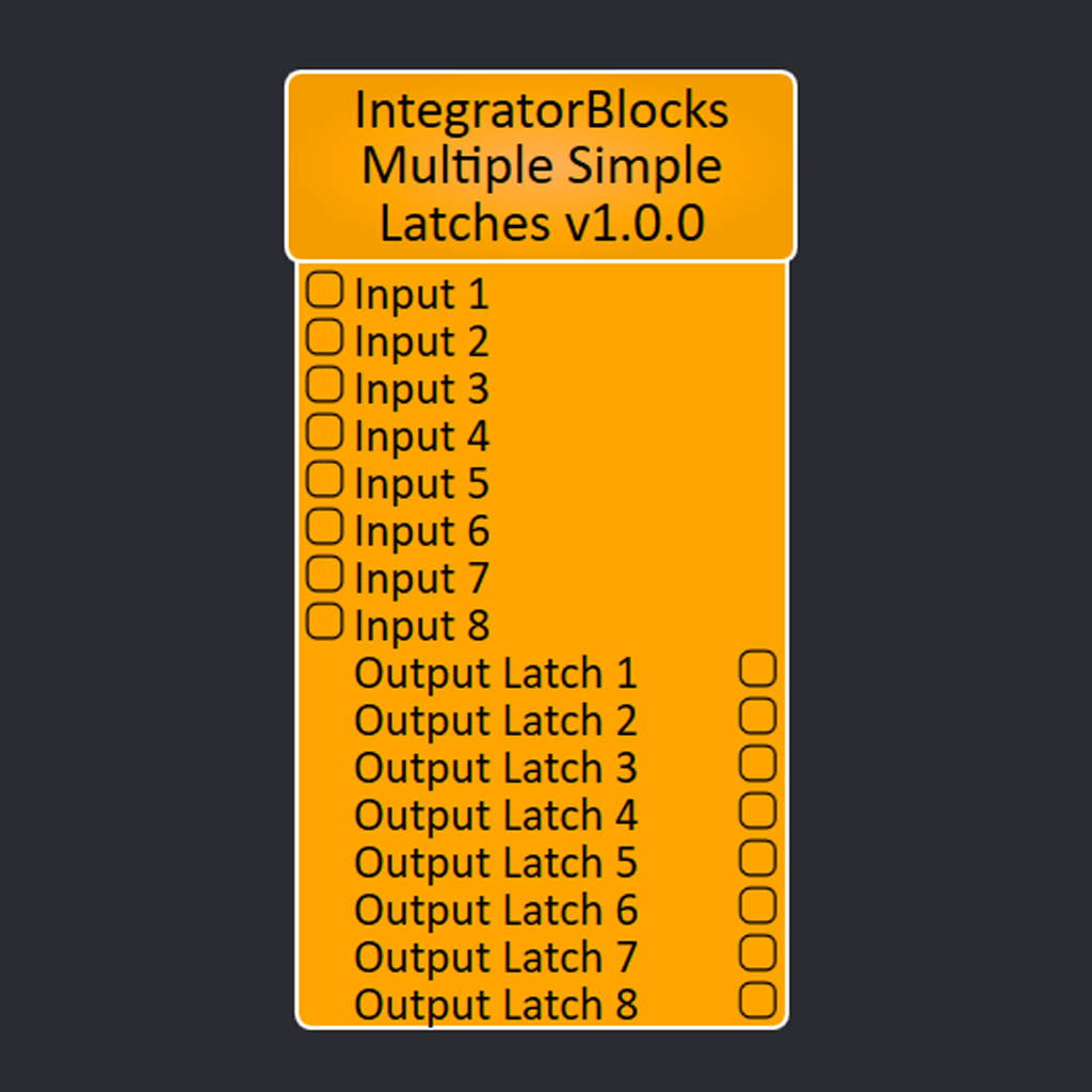 Q-SYS Multiple Simple Latches Plugin