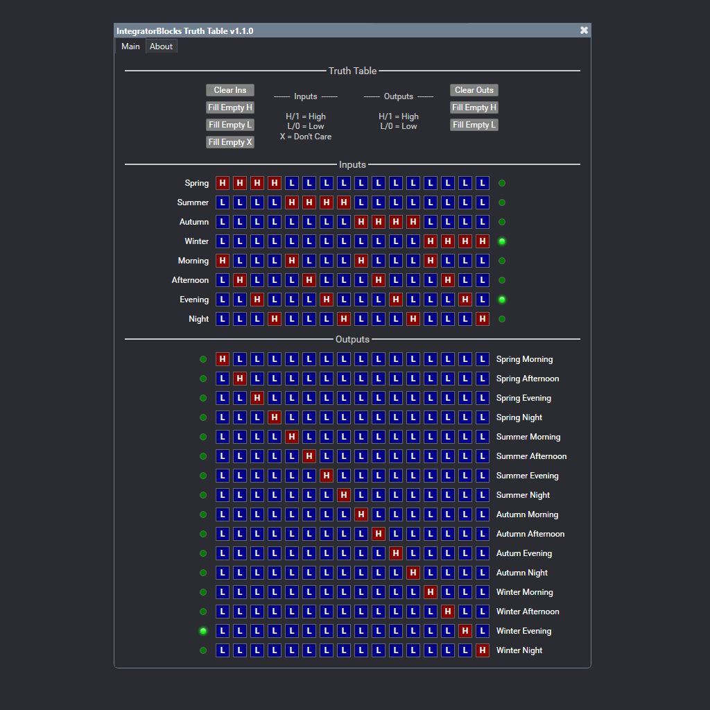 Q-SYS Truth Table Plugin